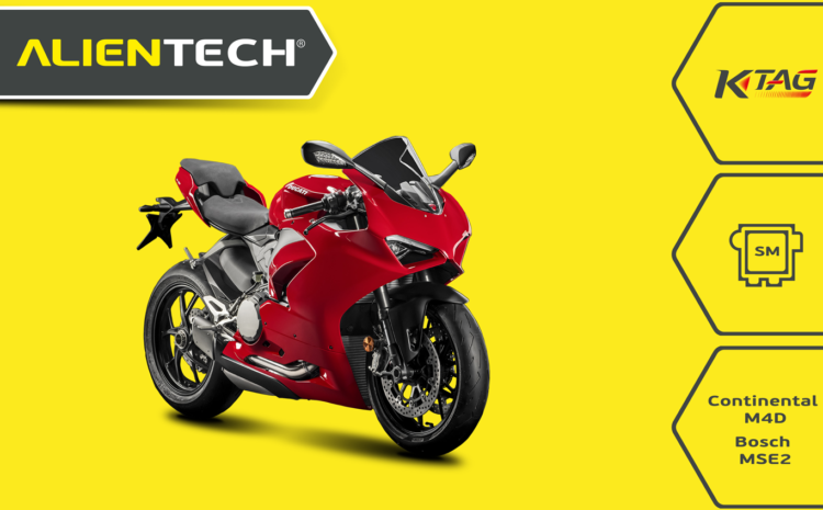  Modo de serviço K-TAG: leitura e gravação total para Continental M4D Ducati e Bosch MSE2 KTM.